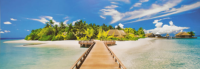 Canvas or Paper Print of Jetty to Island