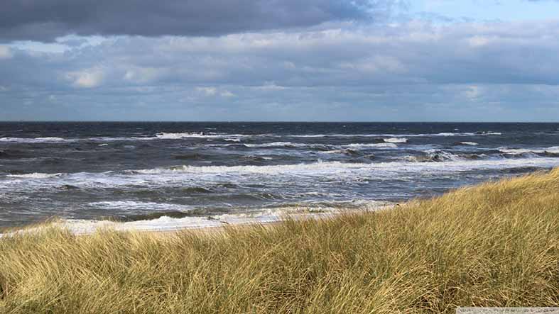 Canvas or Paper Print of ocean and beach No.2