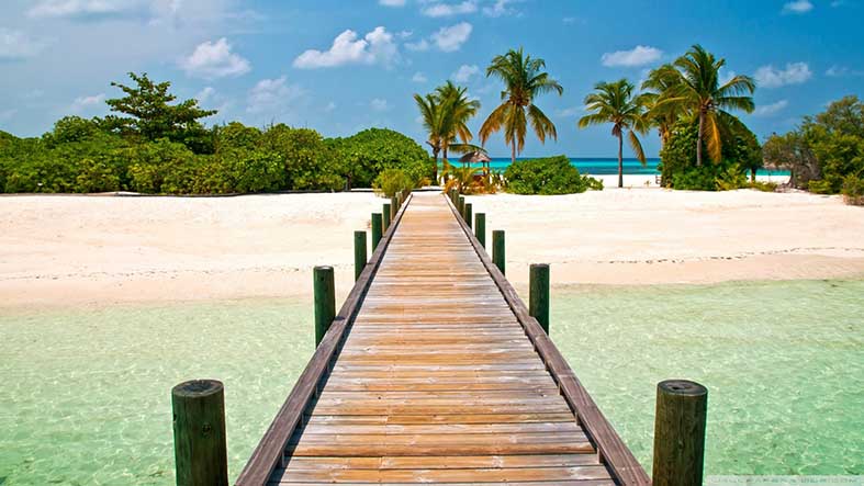 Canvas or Paper Print of ocean and beach No.7