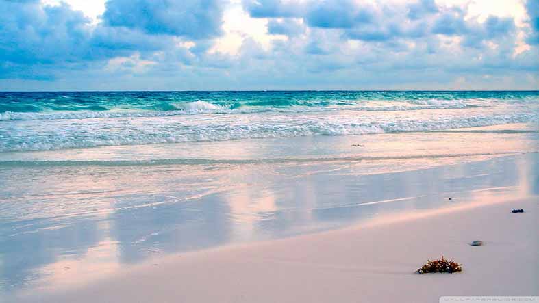 Canvas or Paper Print of ocean and beach No.8