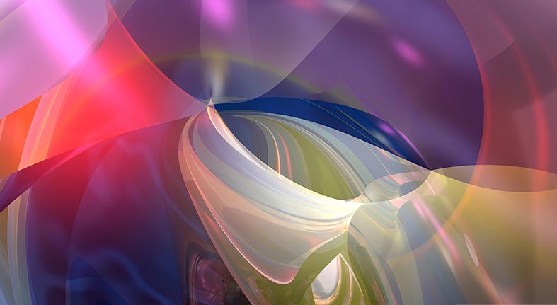 Canvas or Paper Print of Colourful Abstract No.4
