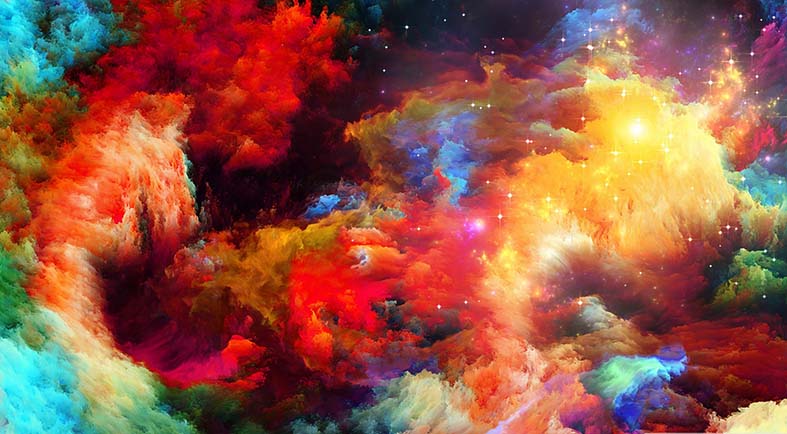 Canvas or Paper Print of Colourful Abstract No.5