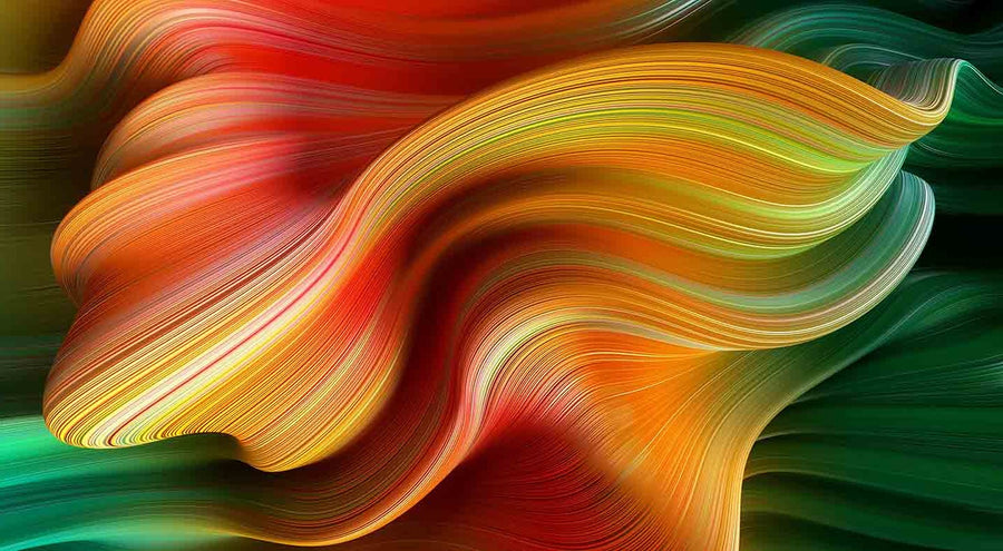 Canvas or Paper Print of Colourful Abstract No.7