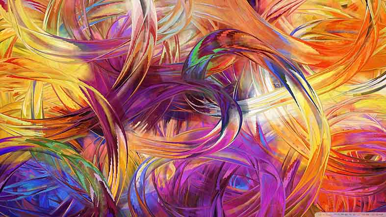 Canvas or Paper Print of Colourful Abstract No.6