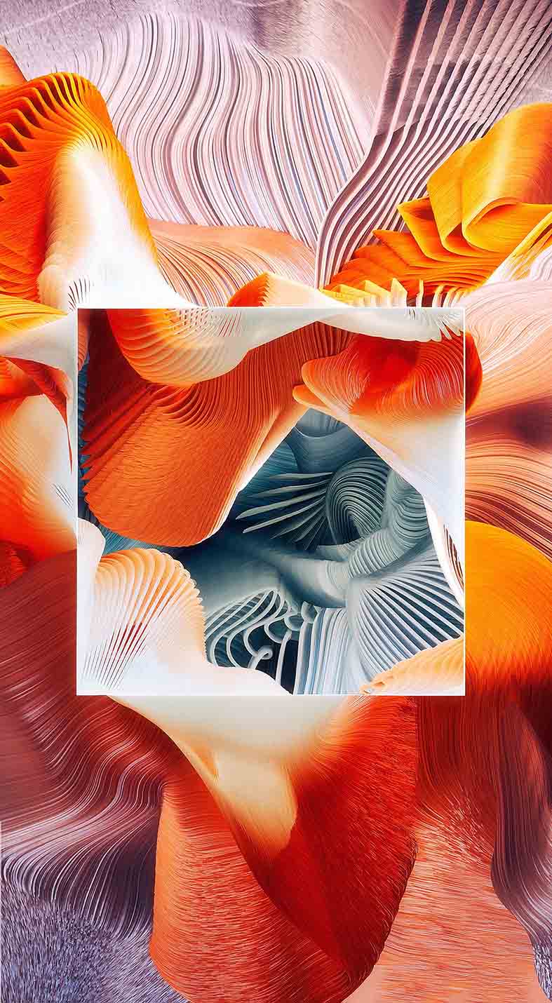 Canvas or Paper Print of Colourful Abstract No.16
