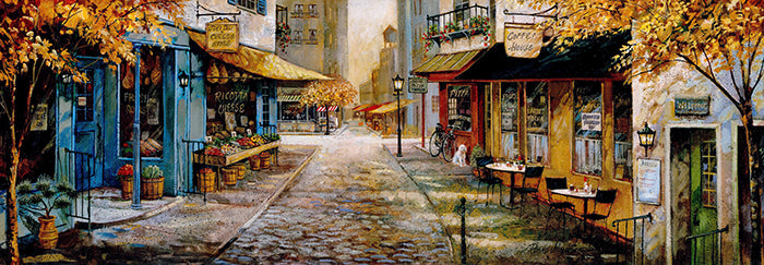 Canvas or Paper Print of Restaurant Walk Dog No.24