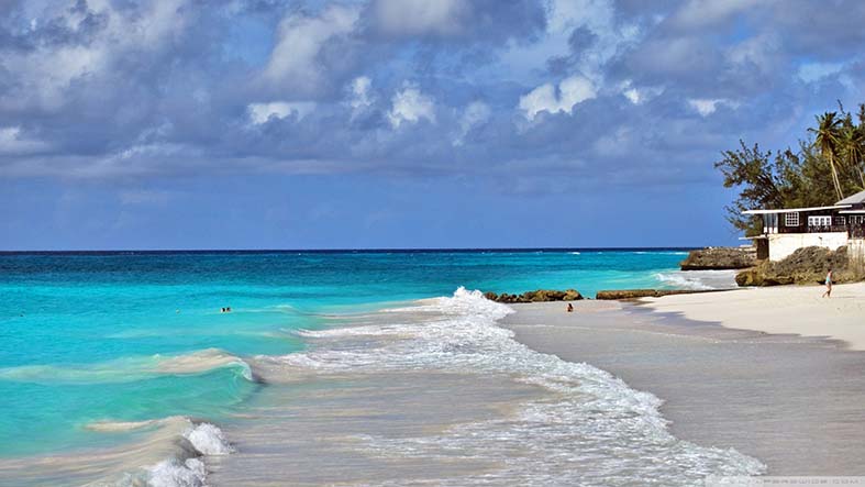 Canvas or Paper Print of ocean and beach No.13
