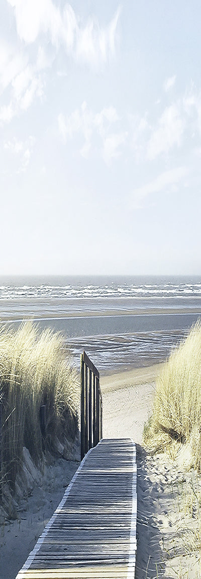 Canvas or Paper Print of Vertical Soft Path to Beach
