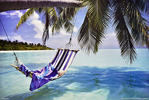 Canvas or Paper Print of Hammock (Striped) No.3