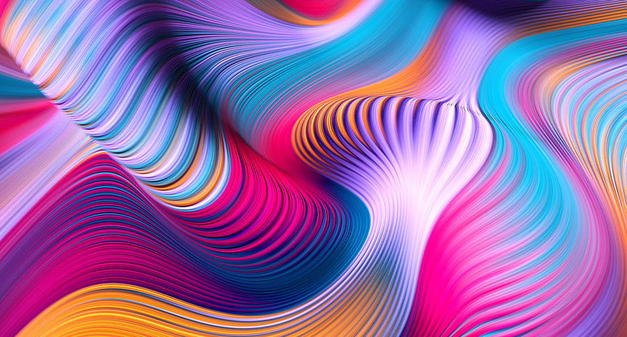 Canvas or Paper Print of Colourful Abstract No.1