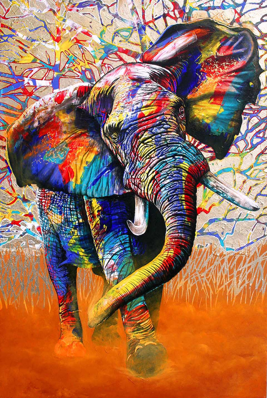 Canvas or Paper Print of African Colors