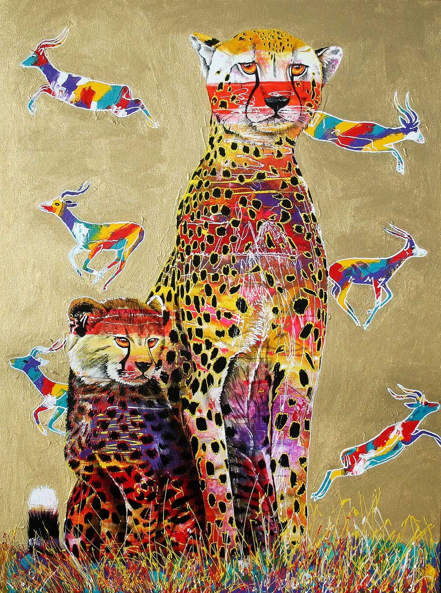Canvas or Paper Print of African watch