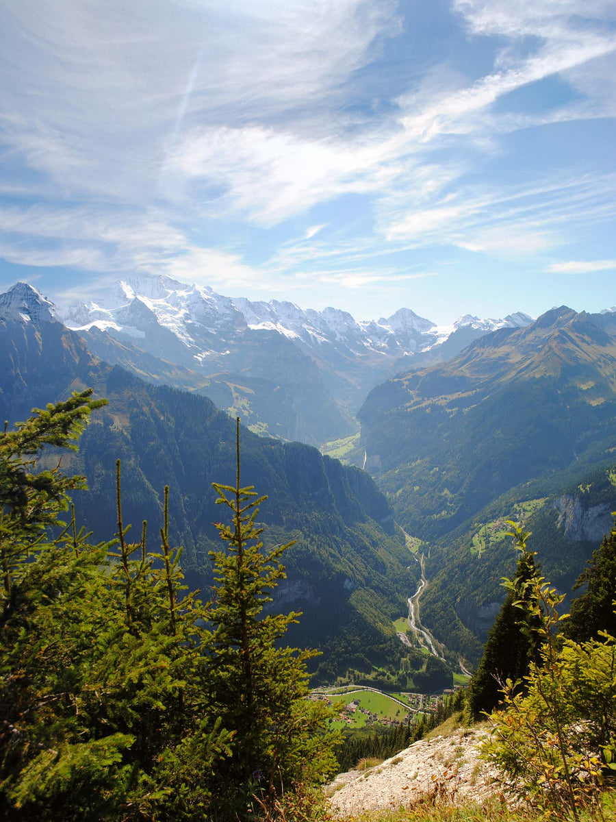 Canvas or Paper Print of Alpine Village