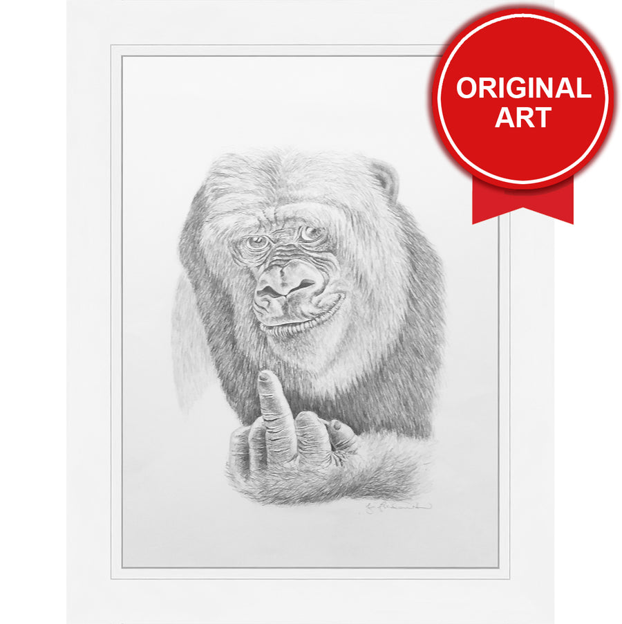 Painting by Jo Fredricks of Chimpanzee No.1 (Original)