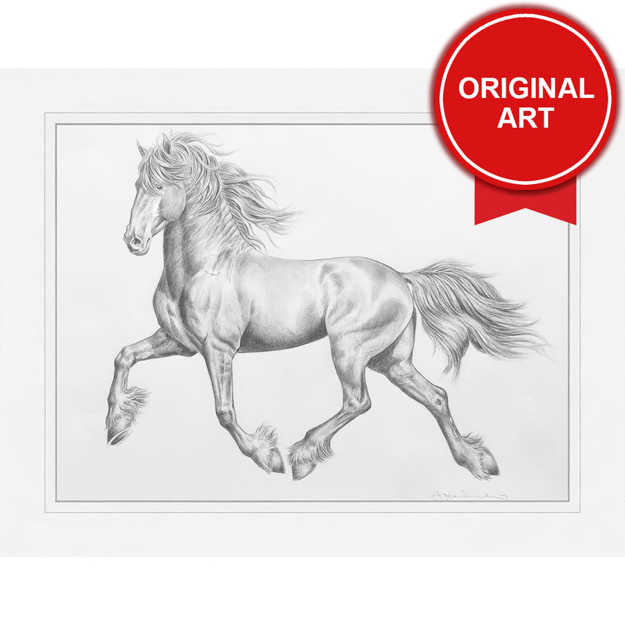 Painting by Jo Fredricks of Horse No.2 (Original)