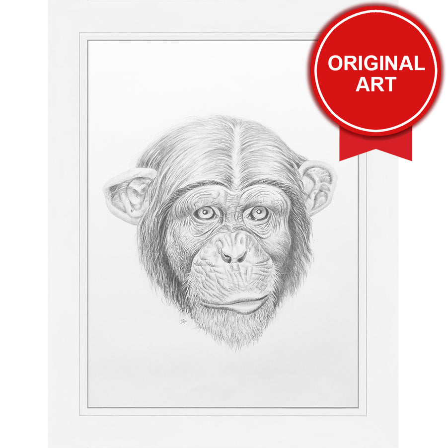 Painting by Jo Fredricks of Chimpanzee No.2 (Original)