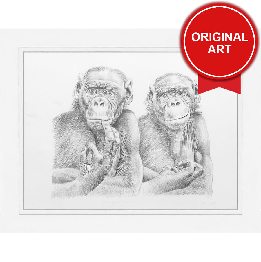 Painting by Jo Fredricks of Chimpanzee No.3 (Original)