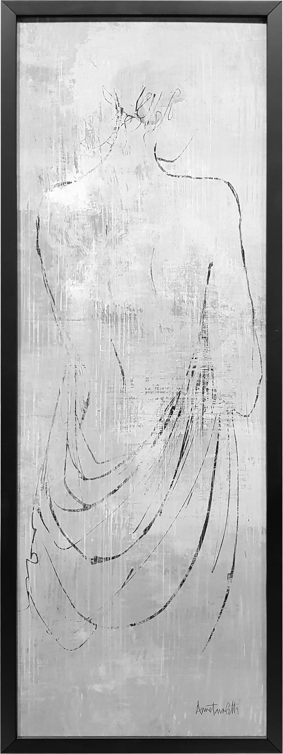 Framed Print of Abstract Nude