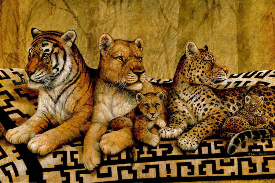 Canvas or Paper Print of Cats No.4