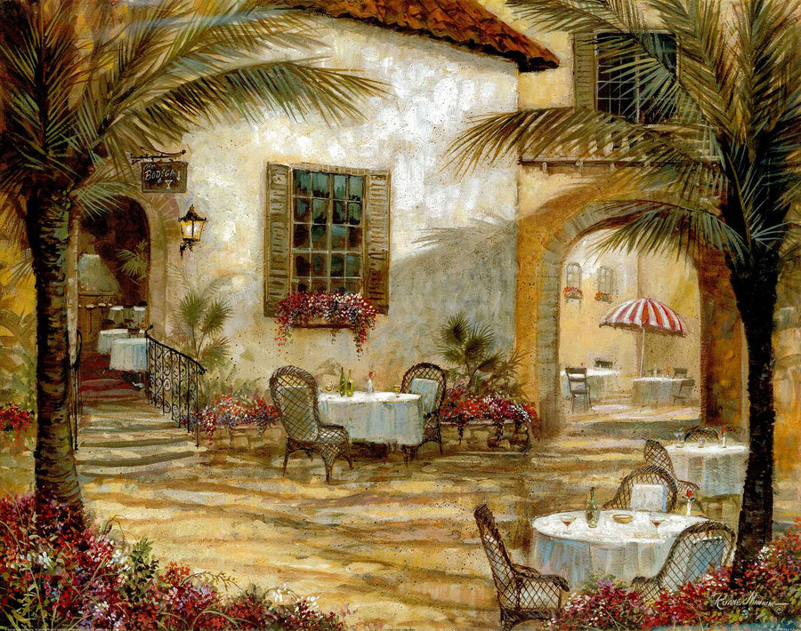Canvas or Paper Print of European Restaurant No.2