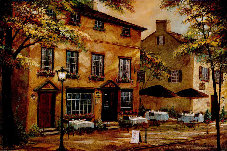 Canvas or Paper Print of European Restaurant No.13