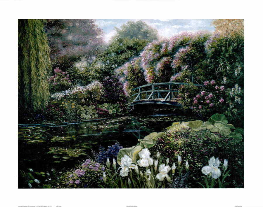 Canvas or Paper Print of Monet Garden No.2