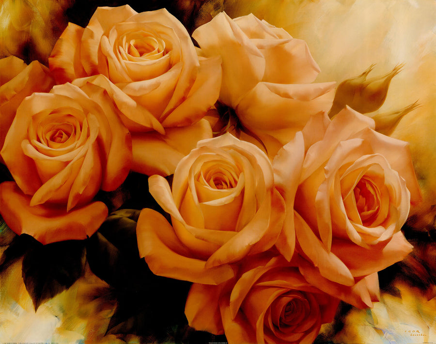 Canvas or Paper Print of Pink Roses No.2