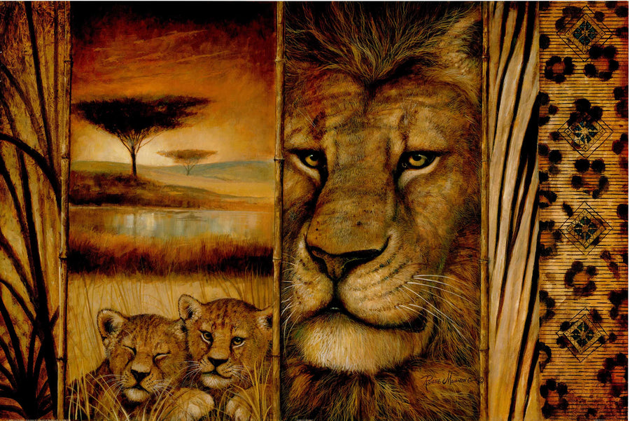 Canvas or Paper Print of Lion No.3