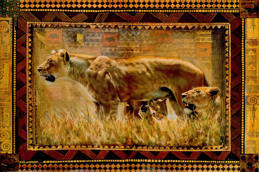 Canvas or Paper Print of Lion No.5