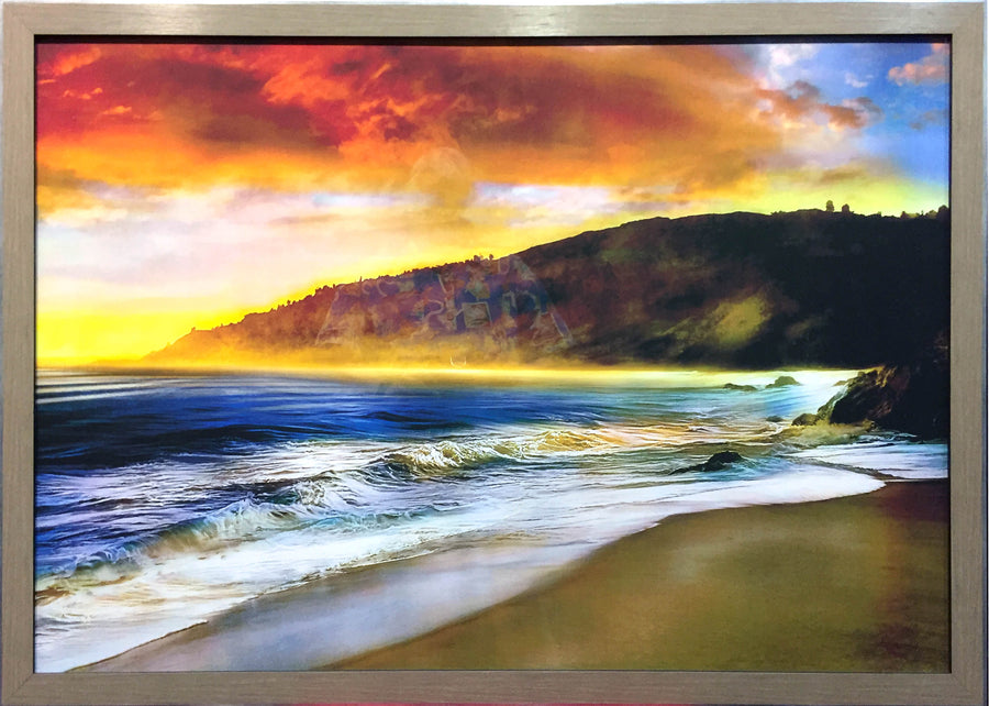 Framed Print of Orange Sunset No.2