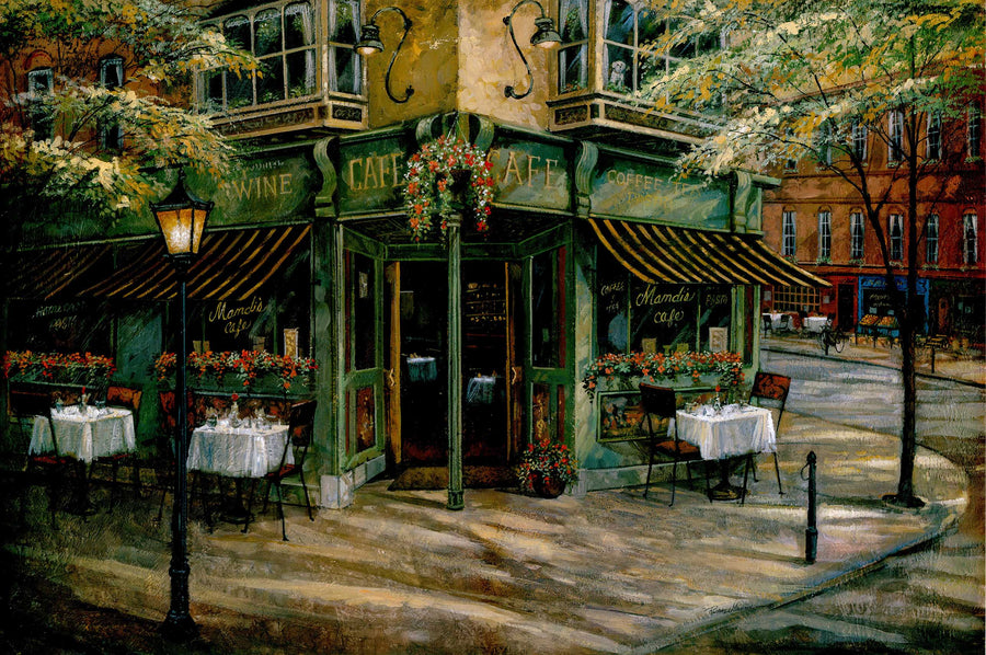 Canvas or Paper Print of European Restaurant No.15