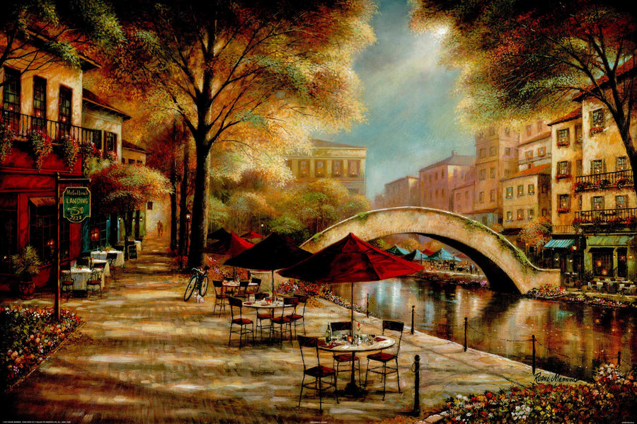 Canvas or Paper Print of European Restaurant No.17