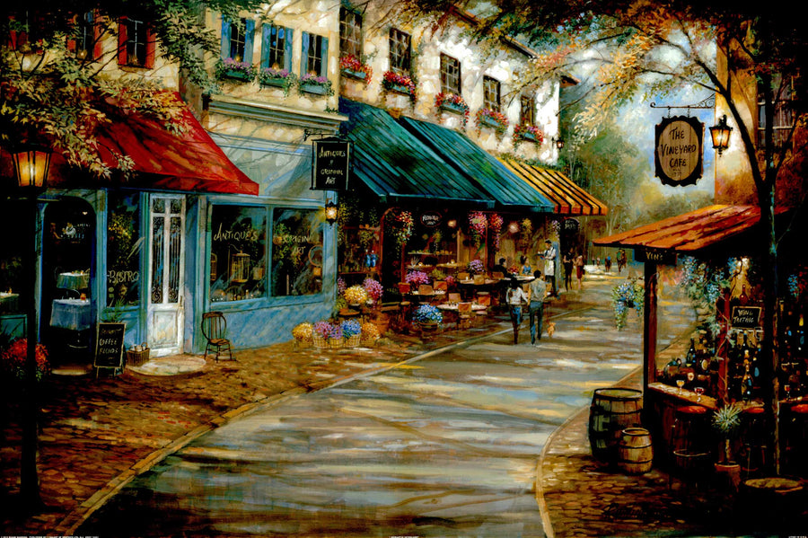 Canvas or Paper Print of European Restaurant No.21