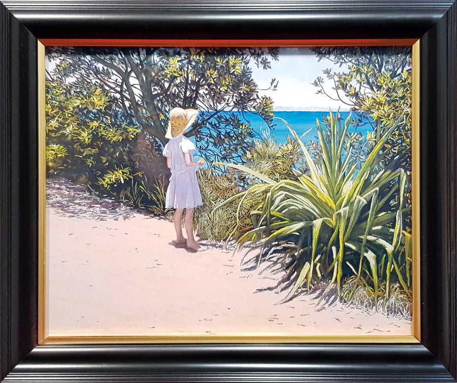 Framed Print of Girl at Noosa