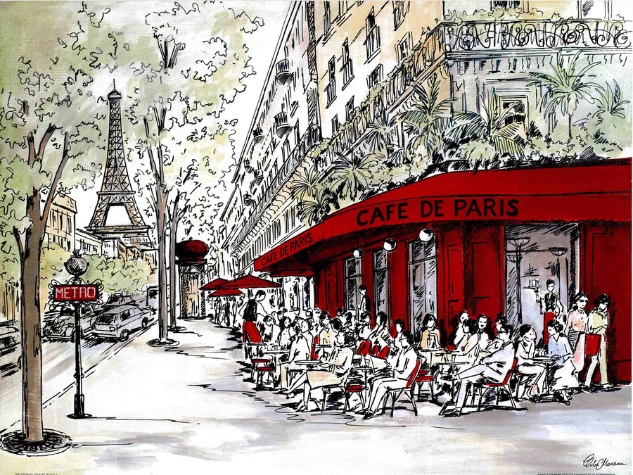Canvas or Paper Print of Cafe No.1