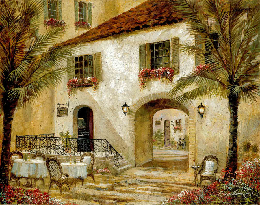 Canvas or Paper Print of European Restaurant No.4