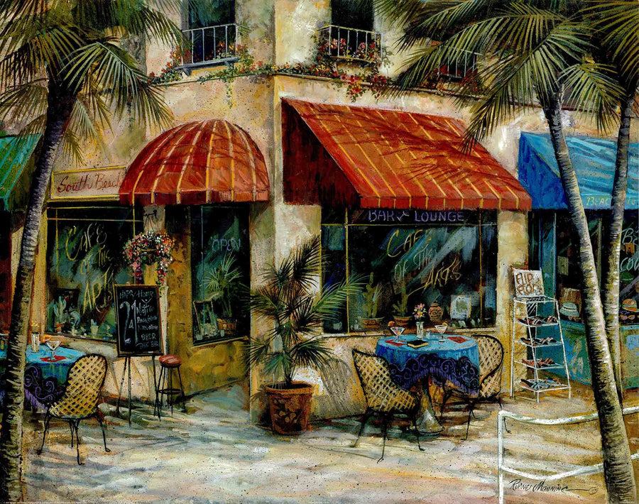 Canvas or Paper Print of European Restaurant No.5