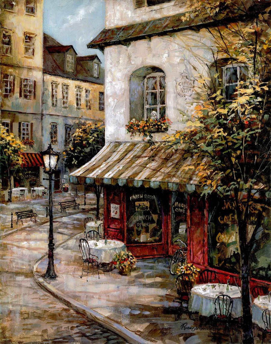 Canvas or Paper Print of European Restaurant No.9