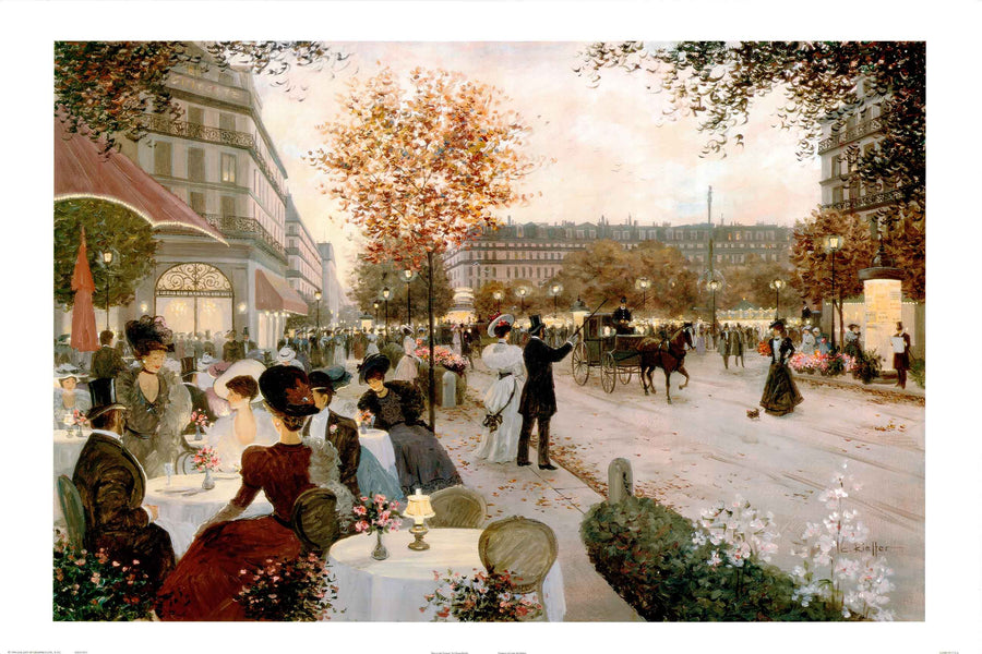 Canvas or Paper Print of French Artist No.2