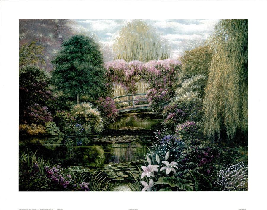 Canvas or Paper Print of Monet Garden No.3