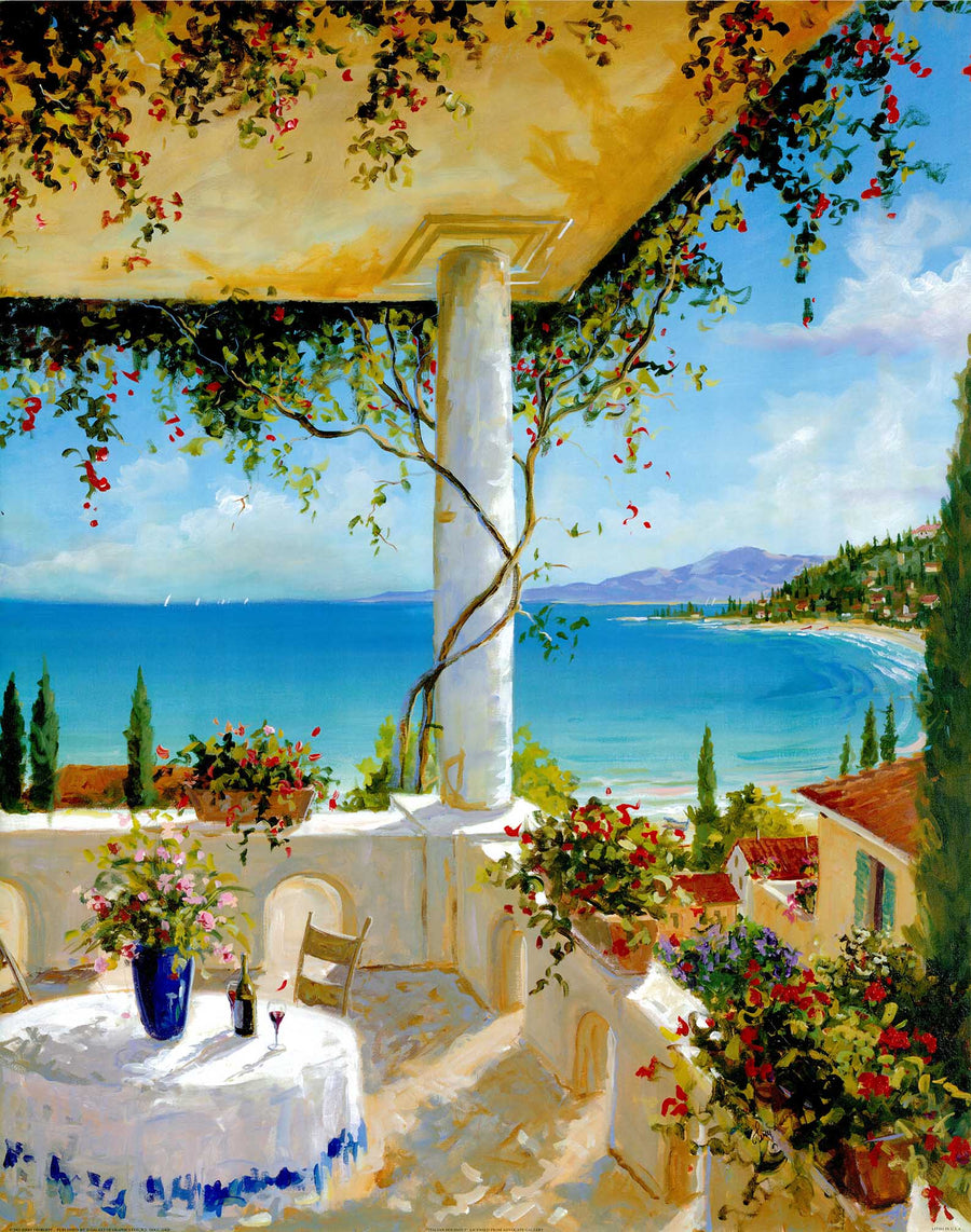 Canvas or Paper Print of Mediterranean Porch No.1
