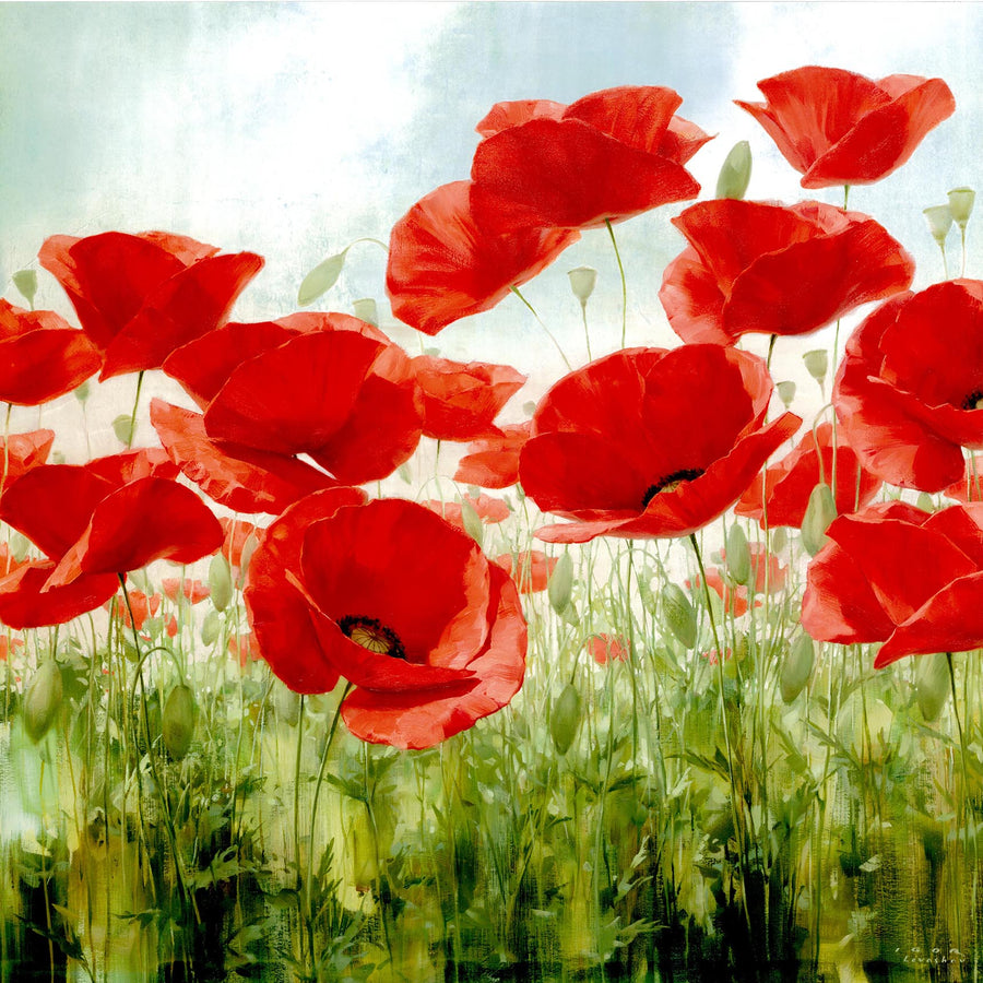 Canvas or Paper Print of Red Poppies No.1