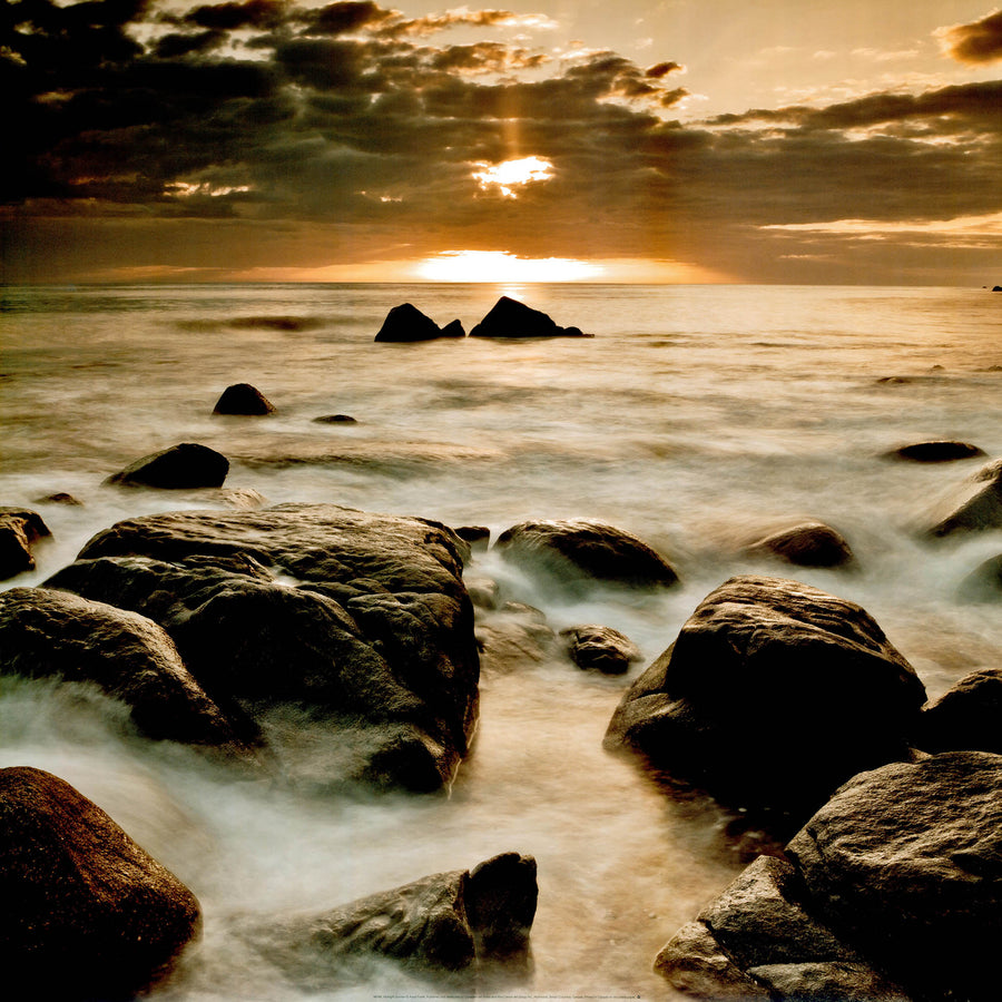Canvas or Paper Print of Rocks on Beach No.11