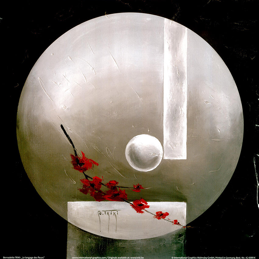 Canvas or Paper Print of Silver Circle Orchid No.2