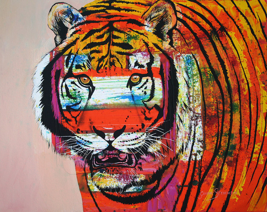 Canvas or Paper Print of Burning bright eyes