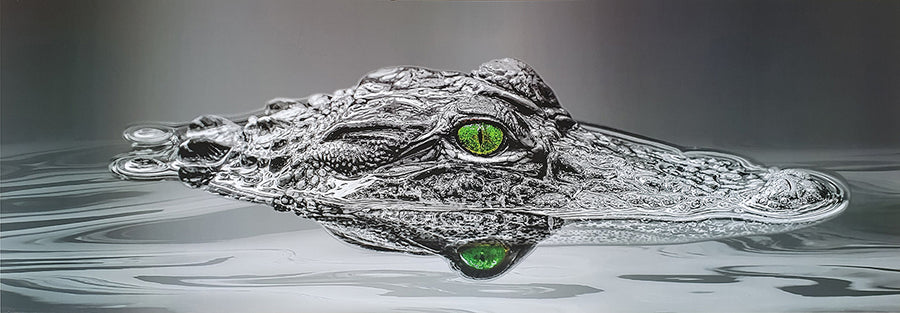 Canvas or Paper Print of Crocodile