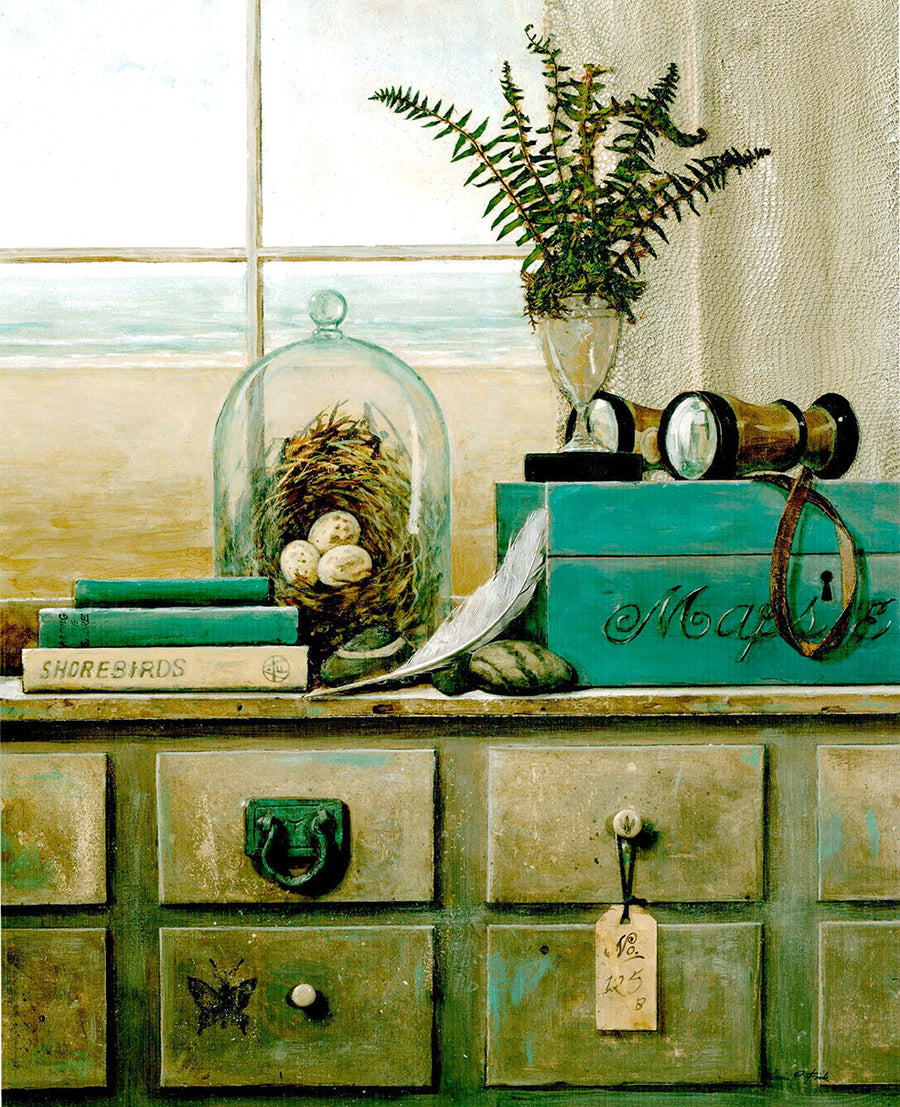 Canvas or Paper Print of Green Drawers No.1