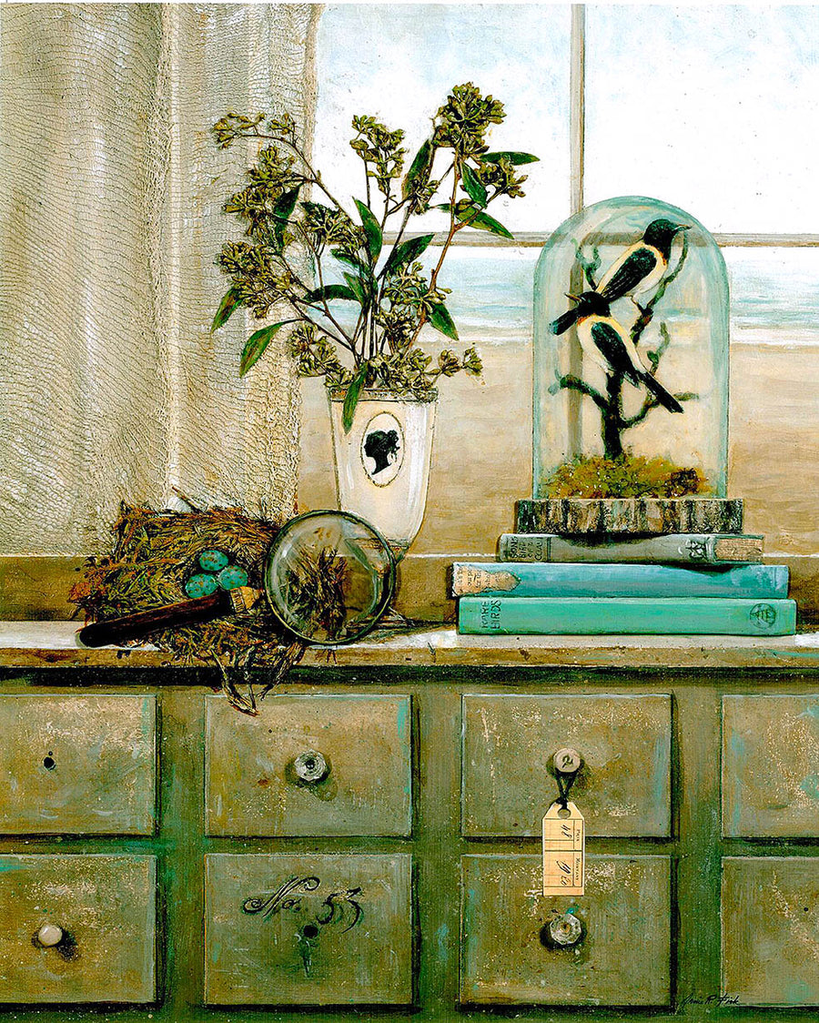 Canvas or Paper Print of Green Drawers No.2
