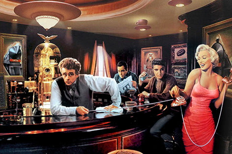 Canvas or Paper Print of Hollywood Legends