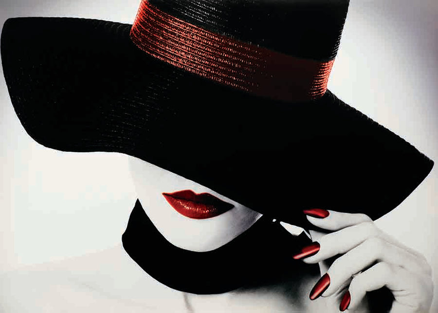 Canvas or Paper Print of Lady in Black No.1
